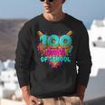 Happy 100 Days Of School Costume Baseball Drip Ice Cream Unisex Sweatshirt