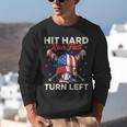 Hit Hard Run Fast Turn Left Baseball Cream Drip Crossed Bats Unisex Sweatshirt Hit Hard Run Fast Turn Left Baseball Cream Drip Crossed Bats Unisex Sweatshirt