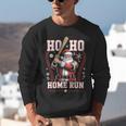 Ho Ho Home Run Baseball Christmas Holiday Sports Santa Unisex Sweatshirt Ho Ho Home Run Baseball Christmas Holiday Sports Santa Unisex Sweatshirt