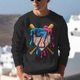 HUGvyn 7th Birthday Baseball Ice Cream Drip Number 7 Kid Boy Unisex Sweatshirt