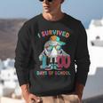 HUGvyn I Survived 100 Days Of School Baseball 6 7 Ice Cream Unisex Sweatshirt