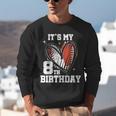 It's My 8th Birthday Baseball Football Heart 8 Year Old Unisex Sweatshirt It's My 8th Birthday Baseball Football Heart 8 Year Old Unisex Sweatshirt
