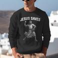 Jesus Saves Shirt Religious Christian Faith Baseball Unisex Sweatshirt