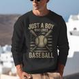 Just a Boy Who Loves Baseball Unisex Sweatshirt Just a Boy Who Loves Baseball Unisex Sweatshirt
