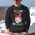Just A Girl Who Loves Baseball Cute Retro Baseball Lover Unisex Sweatshirt