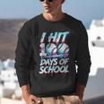 Kids 100 Days Of School 100th Day Baseball Ice Cream Drip Unisex Sweatshirt