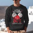 Little Slugger Boy Coming Soon Baby Announcement Baseball Unisex Sweatshirt