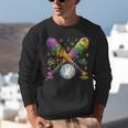 Mardi Gras Baseball Drip Shirt Cool Dripping Baseball Drip Unisex Sweatshirt