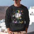 Mardi Gras Ice Cream Drip Baseball Carnival Party Mask Boys Unisex Sweatshirt Mardi Gras Ice Cream Drip Baseball Carnival Party Mask Boys Unisex Sweatshirt