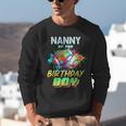 Nanny Of The Birthday Boy Baseball Football Colorful Unisex Sweatshirt