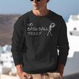 No Baseball Today Sad Stickman Sports Fan Unisex Sweatshirt No Baseball Today Sad Stickman Sports Fan Unisex Sweatshirt