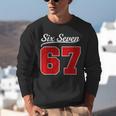 Number 67 Numbered Six Seven Baseball Jersey Style Team 67 Unisex Sweatshirt Number 67 Numbered Six Seven Baseball Jersey Style Team 67 Unisex Sweatshirt