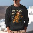 Oh Snap Gingerbreadman Christmas Baseball Unisex Sweatshirt