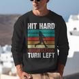 Retro Hit Hard Run Fast Turn Left Baseball Lover Unisex Sweatshirt Retro Hit Hard Run Fast Turn Left Baseball Lover Unisex Sweatshirt