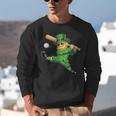 Retro Leprechaun Baseball St Patricks Day Sport Men Boy Kids Unisex Sweatshirt