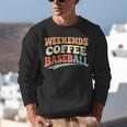 Weekends Coffee Baseball Retro Vibes Unisex Sweatshirt Weekends Coffee Baseball Retro Vibes Unisex Sweatshirt