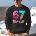 Six Seven 6-7 Baseball Ice Cream Drip 67 Meme Hands Unisex Sweatshirt Six Seven 6-7 Baseball Ice Cream Drip 67 Meme Hands Unisex Sweatshirt