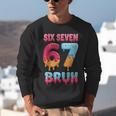 Six Seven Bruh 67 Ice Cream Drip Baseball For Men Women Kids Unisex Sweatshirt