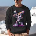 Skeleton Baseball Drip Boys Youth Kids Halloween Unisex Sweatshirt Skeleton Baseball Drip Boys Youth Kids Halloween Unisex Sweatshirt