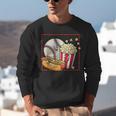 Smiling Baseball Popcorn And Hot-Dog Cartoon Apparel Unisex Sweatshirt Smiling Baseball Popcorn And Hot-Dog Cartoon Apparel Unisex Sweatshirt