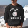 Sorry I Can't It's Volleyball Baseball Season Mom Of Both Unisex Sweatshirt