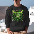 St Patricks Day Baseball Ice Cream Shamrock Baseball Player Unisex Sweatshirt