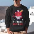 Stealing Hearts And Bases Baseball Player Valentine's Day Unisex Sweatshirt