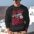 Stealing Hearts Like I Steal Bases Cute Baseball Boys Unisex Sweatshirt Stealing Hearts Like I Steal Bases Cute Baseball Boys Unisex Sweatshirt