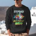 Stepdad Of The Birthday Boy Baseball Football Colorful Unisex Sweatshirt