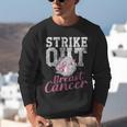 Strike Out Breast Cancer Baseball Warrior Unisex Sweatshirt Strike Out Breast Cancer Baseball Warrior Unisex Sweatshirt