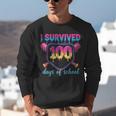 I Survived 100 Days Of School Baseball 100th Day Kids Girls Unisex Sweatshirt