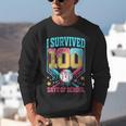I Survived 100 Days Of School Baseball Drip Students Teacher Unisex Sweatshirt