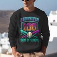 I Survived 100 Days Of School Baseball Drip Unisex Sweatshirt I Survived 100 Days Of School Baseball Drip Unisex Sweatshirt