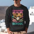 I Survived 100 Days Of School Baseball Ice Cream Drip Unisex Sweatshirt