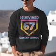 I Survived 67 Days Of School Baseball Trend For Boys Girls Unisex Sweatshirt I Survived 67 Days Of School Baseball Trend For Boys Girls Unisex Sweatshirt