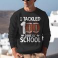 I Tackled 100 Days Of School Baseball Player Kids Teacher Unisex Sweatshirt I Tackled 100 Days Of School Baseball Player Kids Teacher Unisex Sweatshirt