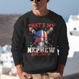 That's My Nephew Out There Baseball Cream Drip Crossed Bat Unisex Sweatshirt