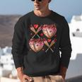 Valentines Day Drip Heart Baseball XOXO Boys Kids Men Sport Unisex Sweatshirt