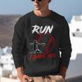 Vintage Baseball Catcher Boys Go Ahead Run I Dare You Unisex Sweatshirt