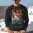 Women's Eat Sleep Baseball Repeat Vintage Player Sport Lover Retro Unisex Sweatshirt Women's Eat Sleep Baseball Repeat Vintage Player Sport Lover Retro Unisex Sweatshirt