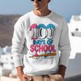 100 Days Of School Baseball Drip Bat 100th Day Of School Boy Unisex Sweatshirt 100 Days Of School Baseball Drip Bat 100th Day Of School Boy Unisex Sweatshirt
