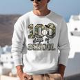 100 Days Of School Camo Baseball Camouflage For Kids Unisex Sweatshirt