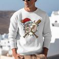 67 Baseball Xmas Lights Santa Hat Holiday Unisex Sweatshirt