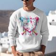 9th Birthday Boys Baseball Ice Cream Drip Boys Baseball Unisex Sweatshirt