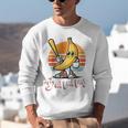 Bananas Baseball Sunset Retro Fruit Sports Boys Kids Men Premium Tri-Blend Unisex Sweatshirt Bananas Baseball Sunset Retro Fruit Sports Boys Kids Men Premium Tri-Blend Unisex Sweatshirt