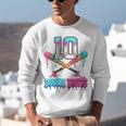 Baseball 10 Year Old Ice Cream Drip 10th Bday Double Digits Unisex Sweatshirt Baseball 10 Year Old Ice Cream Drip 10th Bday Double Digits Unisex Sweatshirt