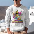 Baseball Banana Splatter Sports Kids Teens Premium Tri-Blend Unisex Sweatshirt