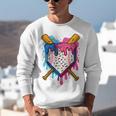 Baseball Boys Ice Cream Drip Baseball Unisex Sweatshirt Baseball Boys Ice Cream Drip Baseball Unisex Sweatshirt
