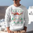 Baseball Christmas Ugly Sweater Santa Sport Men Kids Unisex Sweatshirt