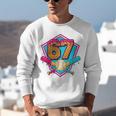 Baseball Drip Jersey Number 67 For Players & 67th Birthday Premium Tri-Blend Unisex Sweatshirt Baseball Drip Jersey Number 67 For Players & 67th Birthday Premium Tri-Blend Unisex Sweatshirt